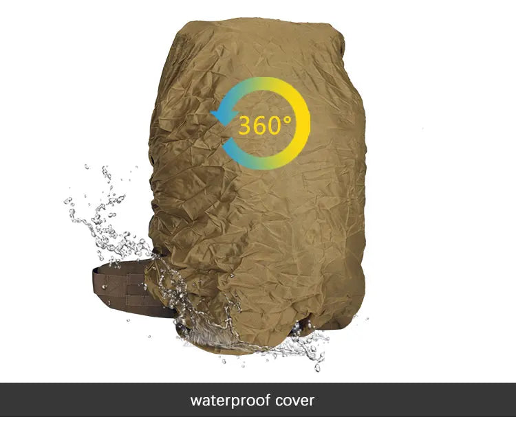 YAKEDA 90L Heavy Large Capacity Mountaineering Bag Waterproof Dustproof Breathable Adventure Outdoor Travel Tactical Backpack