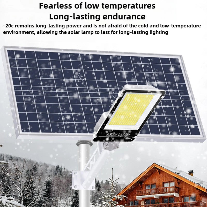 150W Powerful Solar Street Light Remote Control LED Metal Shell Radar Induction Wall Light Outdoor Lighting Split Garden Light