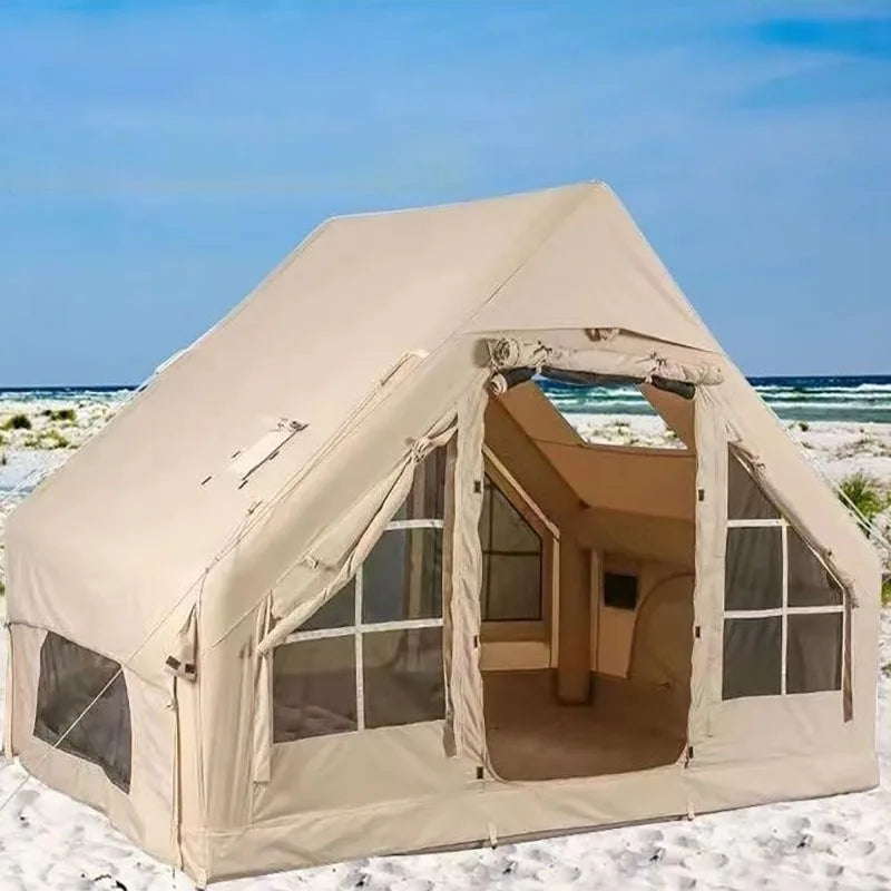 Oxford Cloth Camping Tents Outdoor Portable Quick Automatic Opening Inflatable Tent Rainproof Sun Protection Camping Equipment