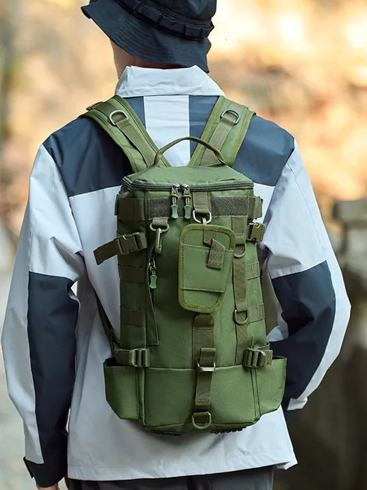 Outdoor Hiking Sports Tactical Backpack Waterproof Riding Fishing Bag Rucksack Men Women Climbing Camping Travel Shoulder Bags