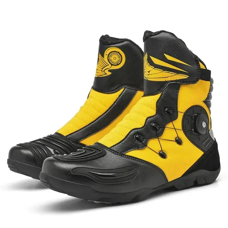 Motorcycle Boots Waterproof Retro Enduro Equipment Motorcycle Boots Leather Motorcyclist Riding Shoes Botas Para Moto Mens