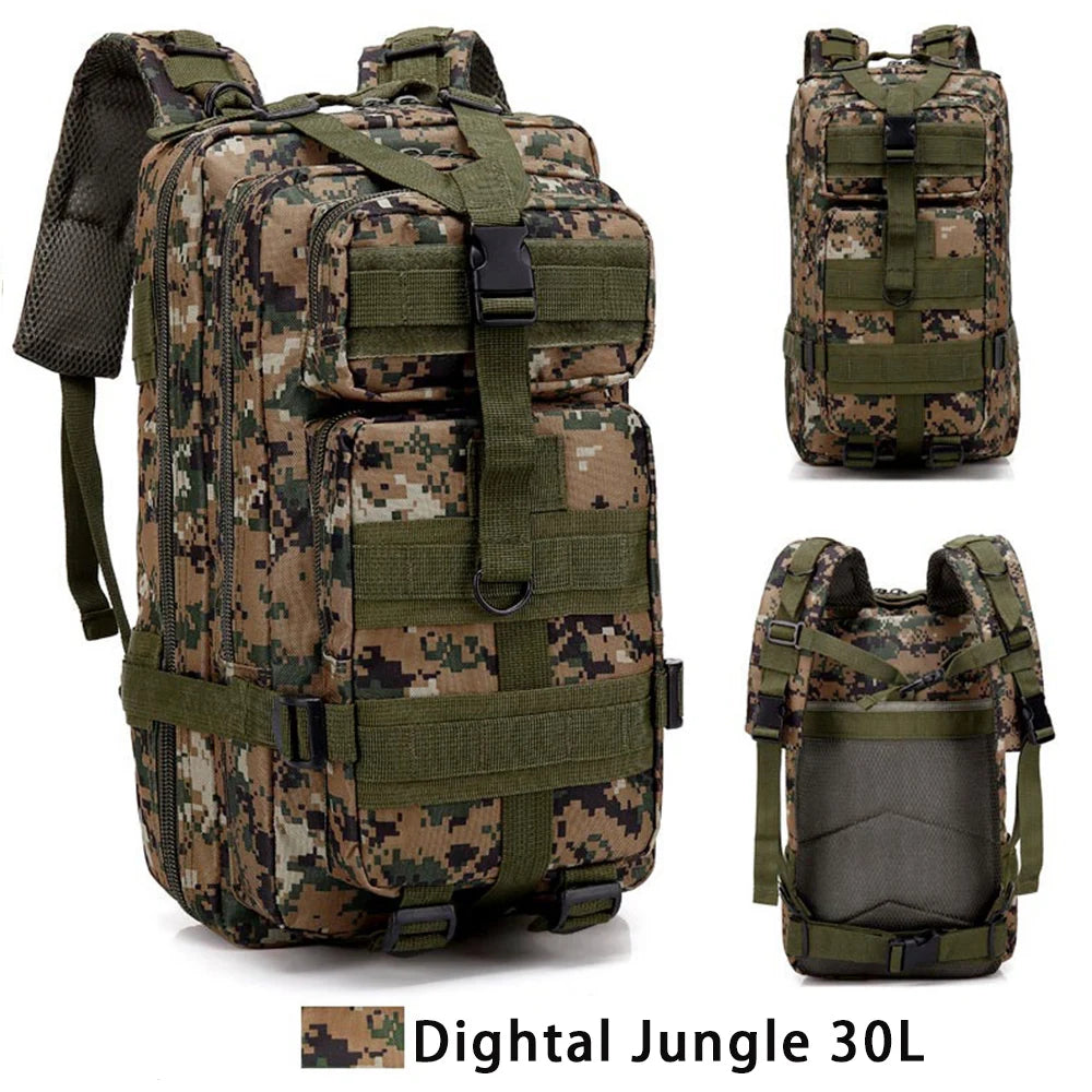 30L/50L 600D Nylon Waterproof Military Backpack Men Outdoor Army Rucksacks Tactical Sports Camping Trekking Fishing Hunting Bag