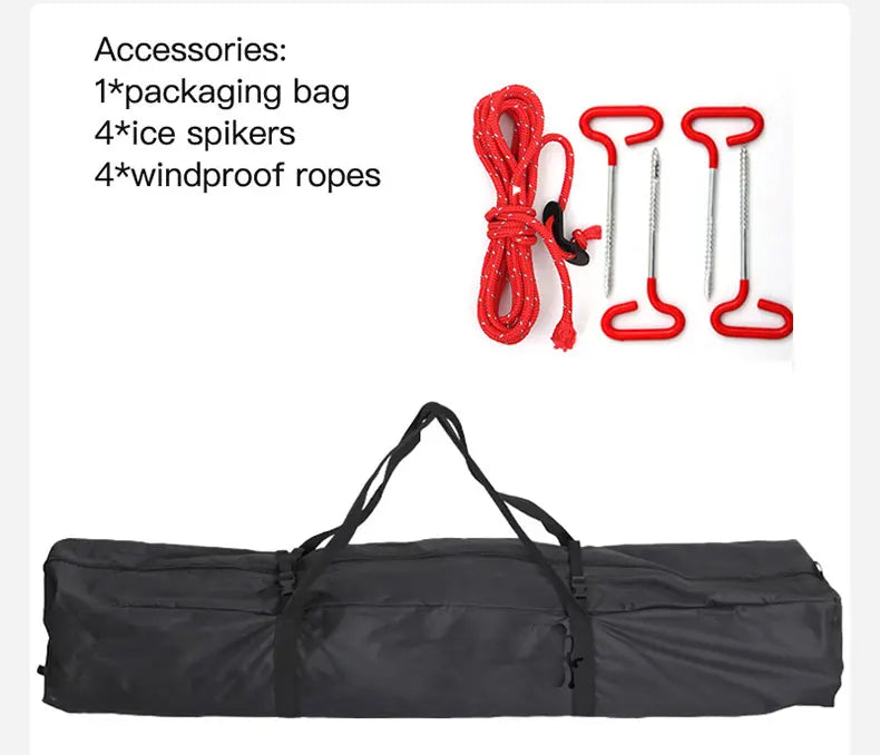 Winter Fishing Tent Ice Fishing Tent Cotton Clip Thick Insulation Windproof Snow Shelter Camping for 2-3 People Pop Up Tent