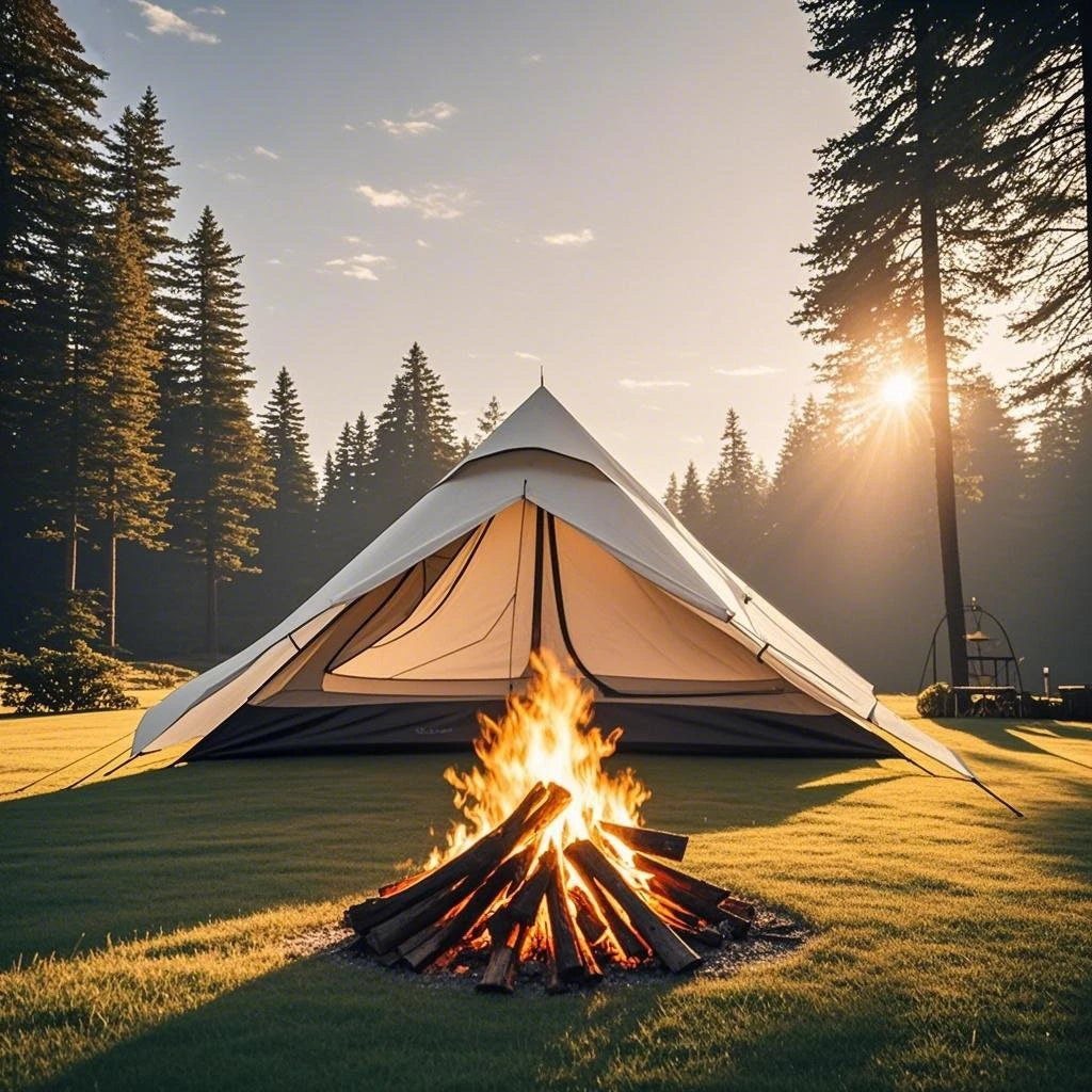 1-Person Ultralight Trekking Pole Tent - Pyramid Design, Waterproof PU4000, 2-Layer Mesh for Backpacking/Hiking, Without Pole