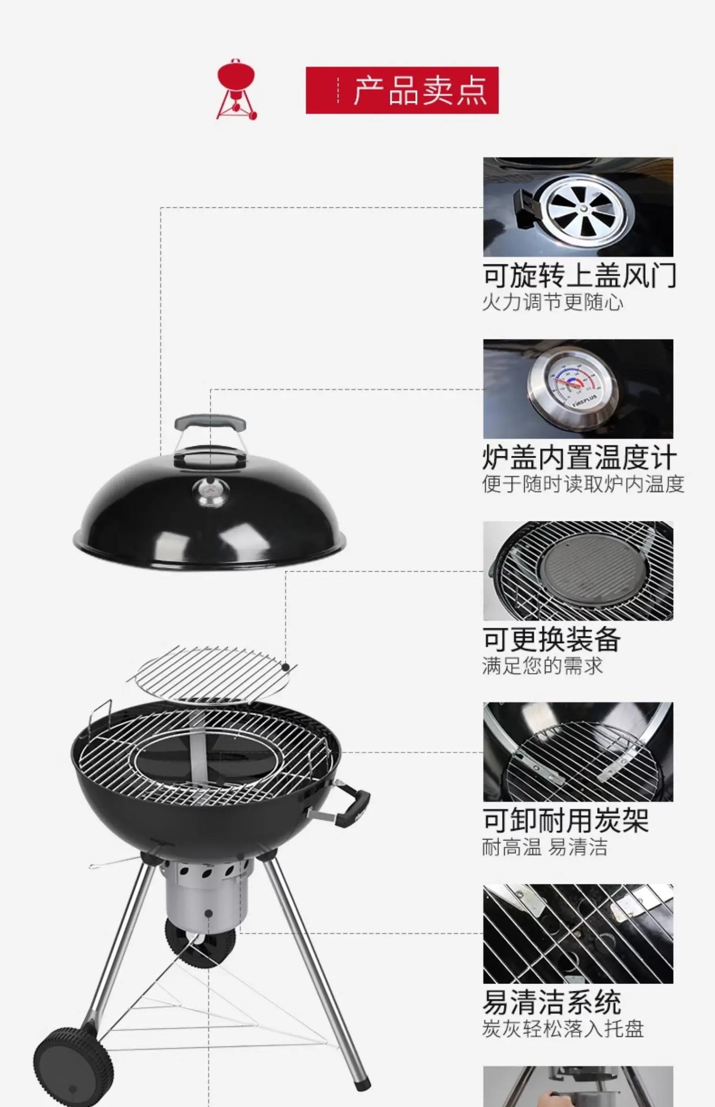 Garden Cookware BBQ Grills Kitchen Camping Portable Kitchen BBQ Grills Brazier Charcoal Barbecue Utensils Queimar O Forno LLBB