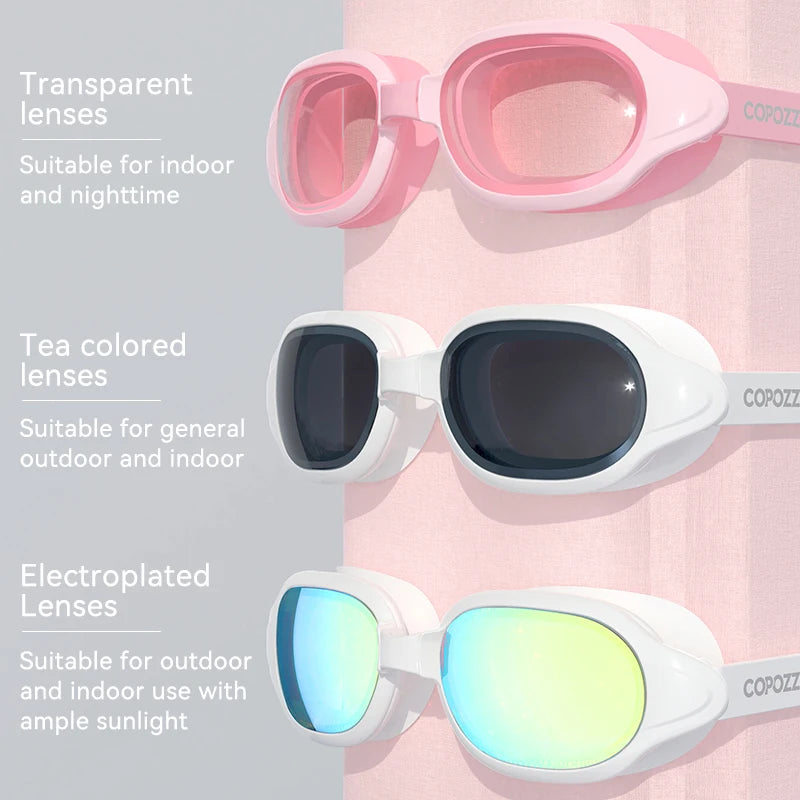 COPOZZ Myopia Swimming Goggles Men Women Adult Swim Goggle Professional Anti Fog Pool Swimming Glass Diopter Zwembril -1.5 to -7