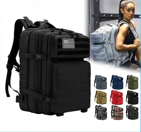 Tactical Hiking Backpack mochila táctica - Large Capacity Waterproof Camouflage,Outdoor Camping Bag for Mountain Climbing Sports