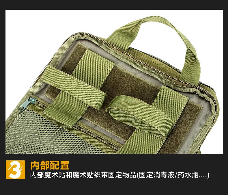 Tactical Medical Backpack MOLLE First Aid Rescue Pack with Removable Internal Organizer for Outdoor Emergency Hiking Camping