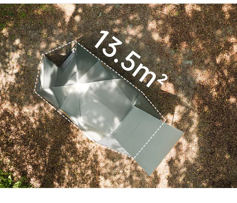 Naturehike 8-10 Person Camping Tent Picnic Rainstorm Sheltering Wind large Canopy Shelter Beach Tent Family Tent