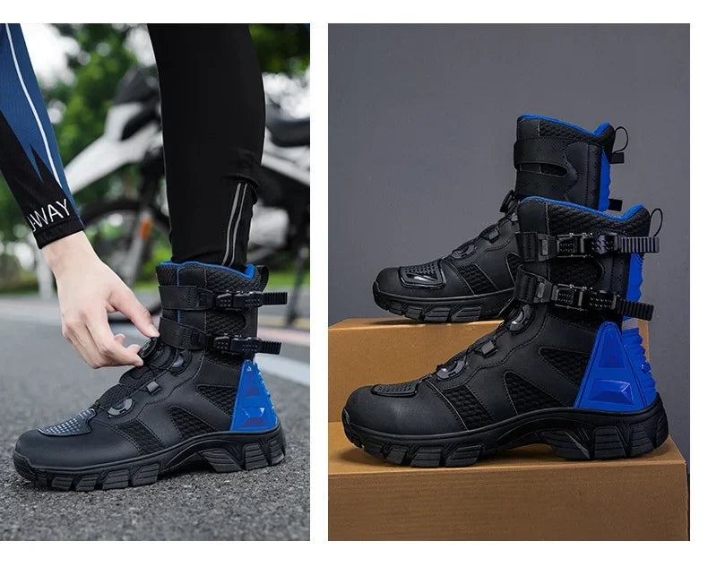 Summer Breathable Anti-fall Durable Off-road Motorcycle Riding Boots Knight Shoes Dirtbiker Cycling Anti-fall Botas