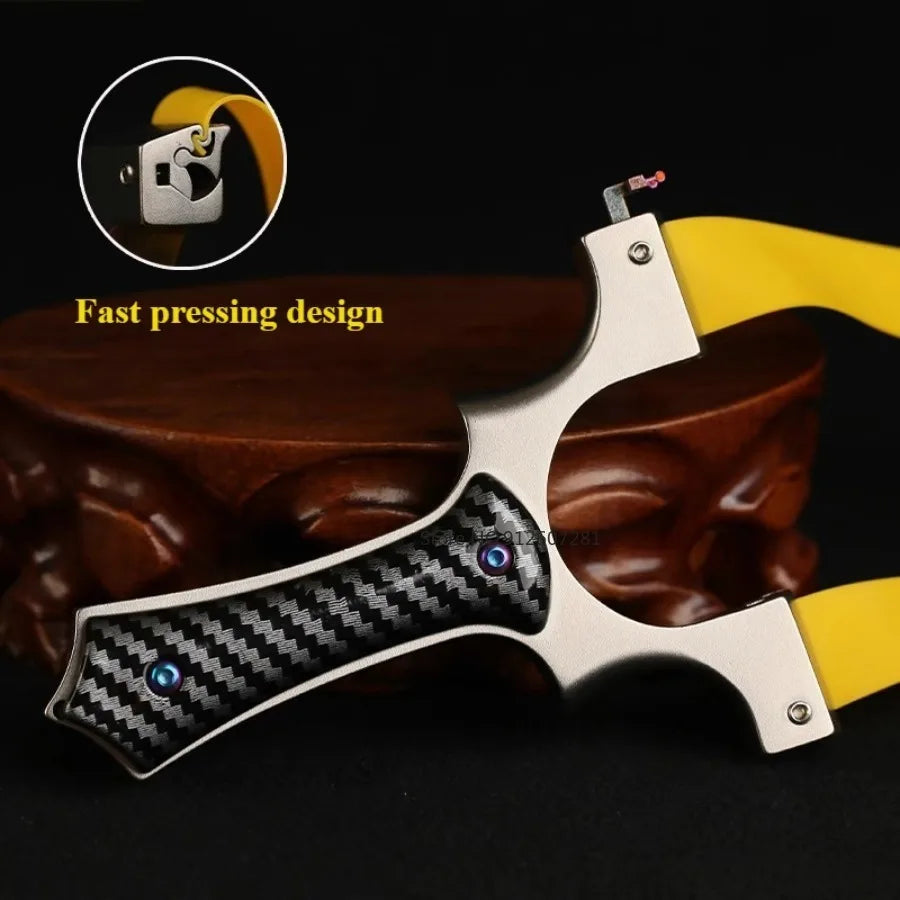 Fiber Optic Aiming Shooting Slingsshot High Precision Sling Outdoor Hunting Slingshot for Hunting High Precision Catapult