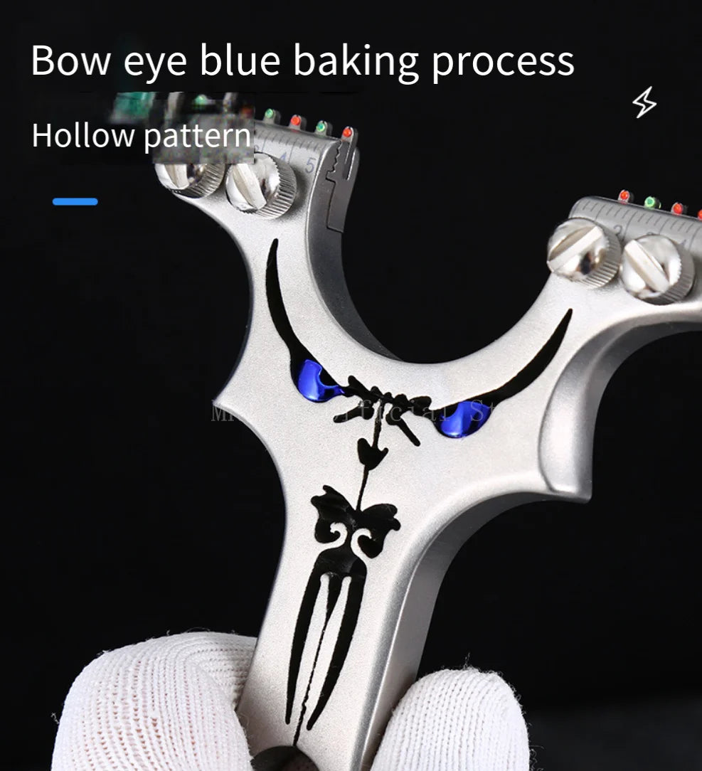 Assisted Aiming Slingsshot Double Screw Fast Compression Slingshot Outdoor Hunting Shooting Catapult Accessories