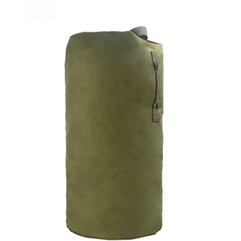 35L Waterproof Cylinder Tactical Backpack, Large Capacity Hiking Camping Travel Rucksack, Outdoor Military MolleBag for MenWomen