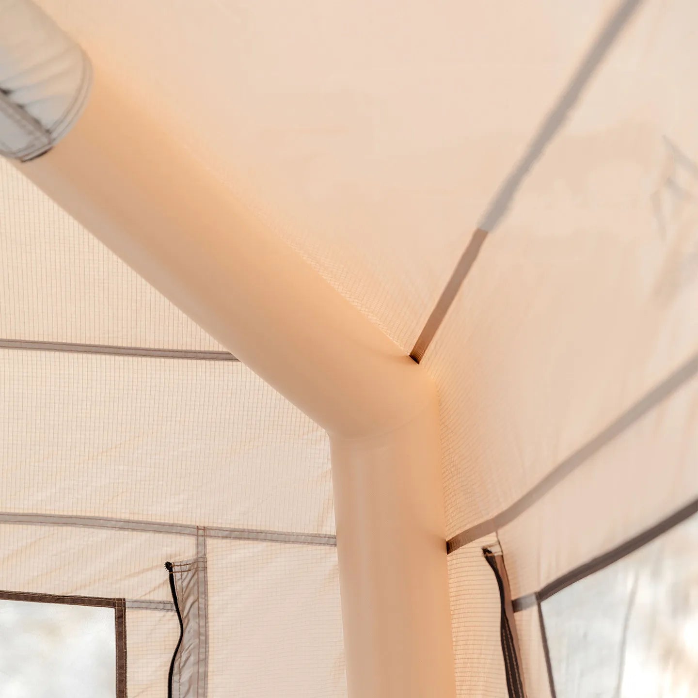 Outdoor Camping Inflatable Tent Mountainhiker Rainproof UV Protection Large Sunshade Canopy Silver-Coated Quick Inflatable Hut