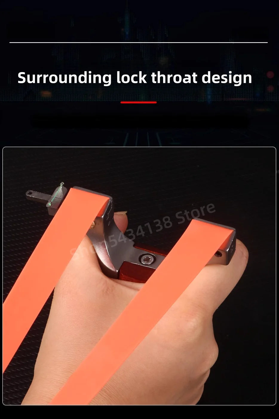 Outdoor Hunting Rubber Belt Shooting Stainless Steel Slingshot High-precision Catapult Sports Hunting Slingshot