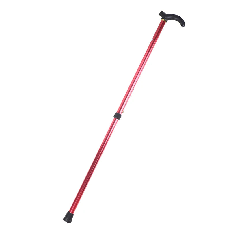 Adjustable Walking Stick 2 Section Stable Anti-Skid Crutch Old Man Hiking Cane