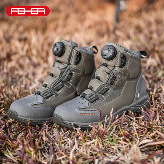 FEHER MQZ Series Motorcycle Boots for Men All-season Protective Wear-resistant Motorcycle Riding Hiking Urban Commuting Shoes