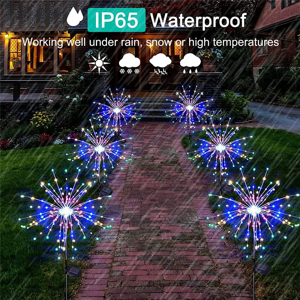 Super Solar LED Light Outdoor Waterproof Solar Light 8 Lighting Modes DIY Fairy Light Holiday Decorative garden Lights Lamp