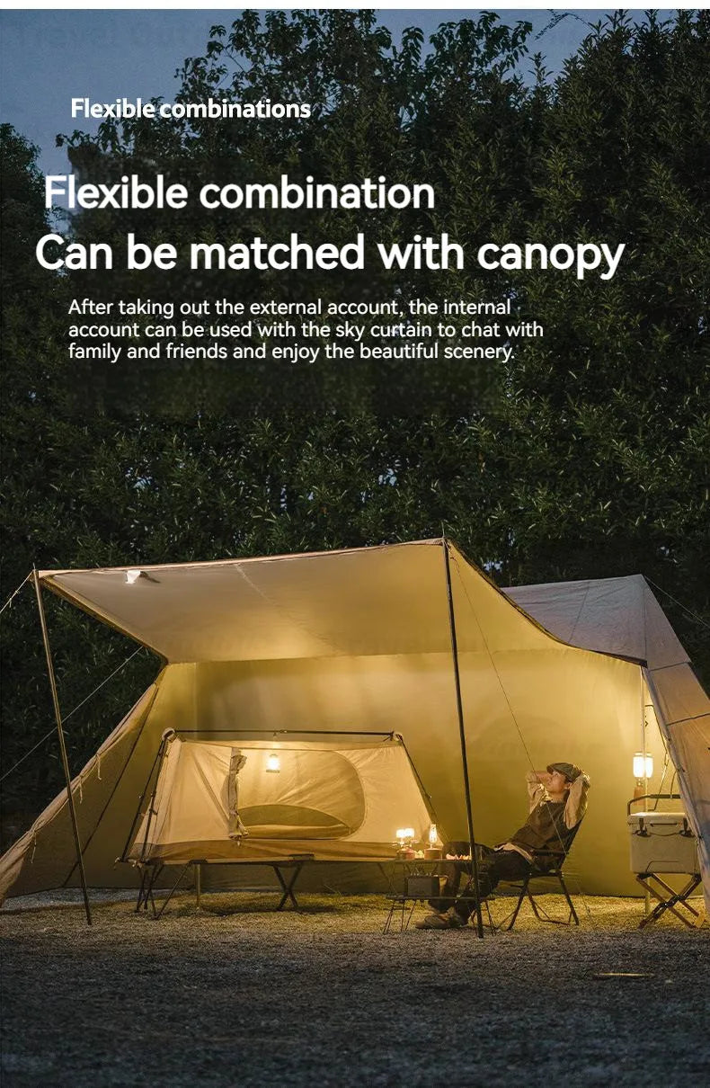 Naturehike A-Type Automatic Tent 1-2P Get Off The Ground Riverside Fishing One Touch Tent Quick Open Camping Bed Tent Waterproof