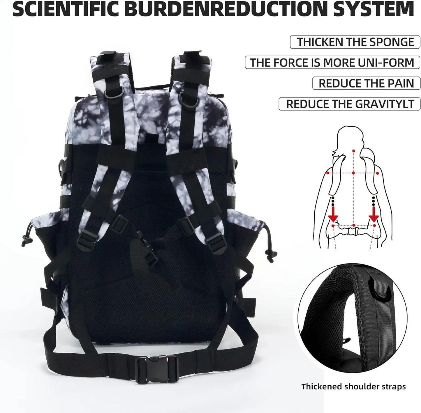 20L 45L Tactical Backpack Bag 3 Days Assault Outdoor Backpack Travel Waterproof Climbing Rucksack Camping Hiking Hunting Mochila