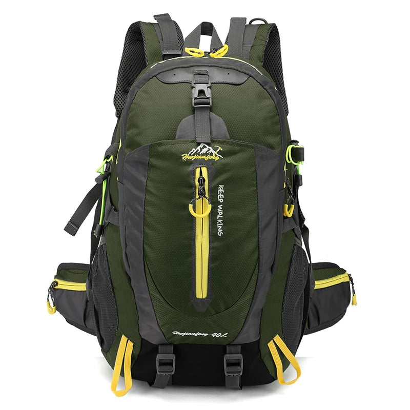 40L Outdoor Backpack Travel Trekking Climbing Mountaineering Rucksack Sports Men'S Bag For Women Waterproof Nature Hike Cycling
