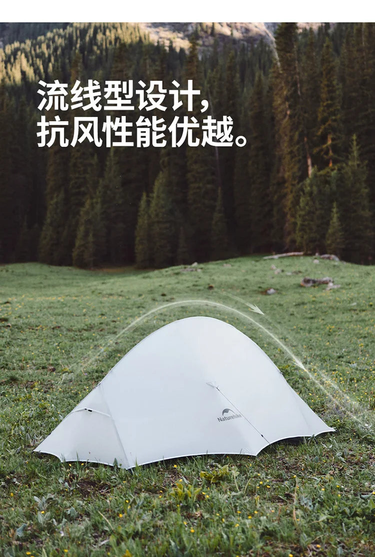Naturehike Cloud Up UL Tent 1 and 2 People Ultralight Hiking Tent Outdoor Camping Hiking Travel tent Equipment CNK2450WS017