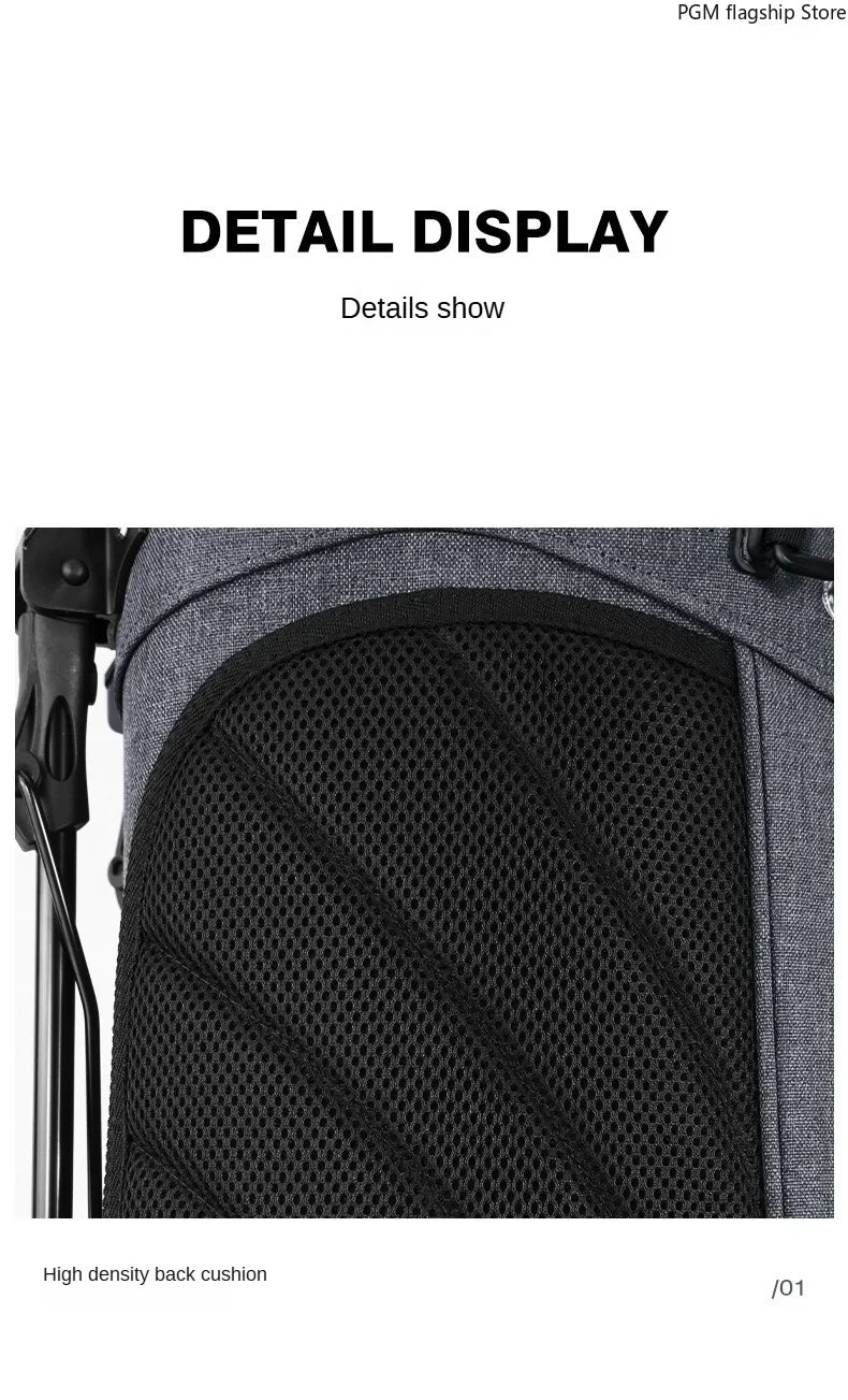 PGM Men's Golf Stand Bag, Stable Waterproof Stand Bag, Ultra-light Portable Golf Bag QB092