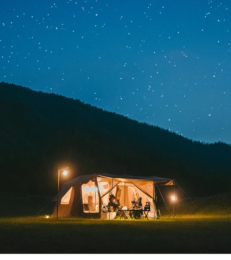 Naturehike Village 13 Automatic Cabin Tent Black Coated Outdoor Camping Picnic Sunscreen 27㎡ 2 Rooms 2 Halls Waterproof Tent