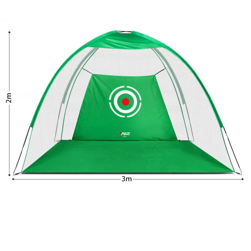 PGM Brand Golf Hitting Cage Indoor 2M 3M Golf Practice Net Tent Garden Grassland Golf Training Equipment Mesh Mat Outdoor Swing