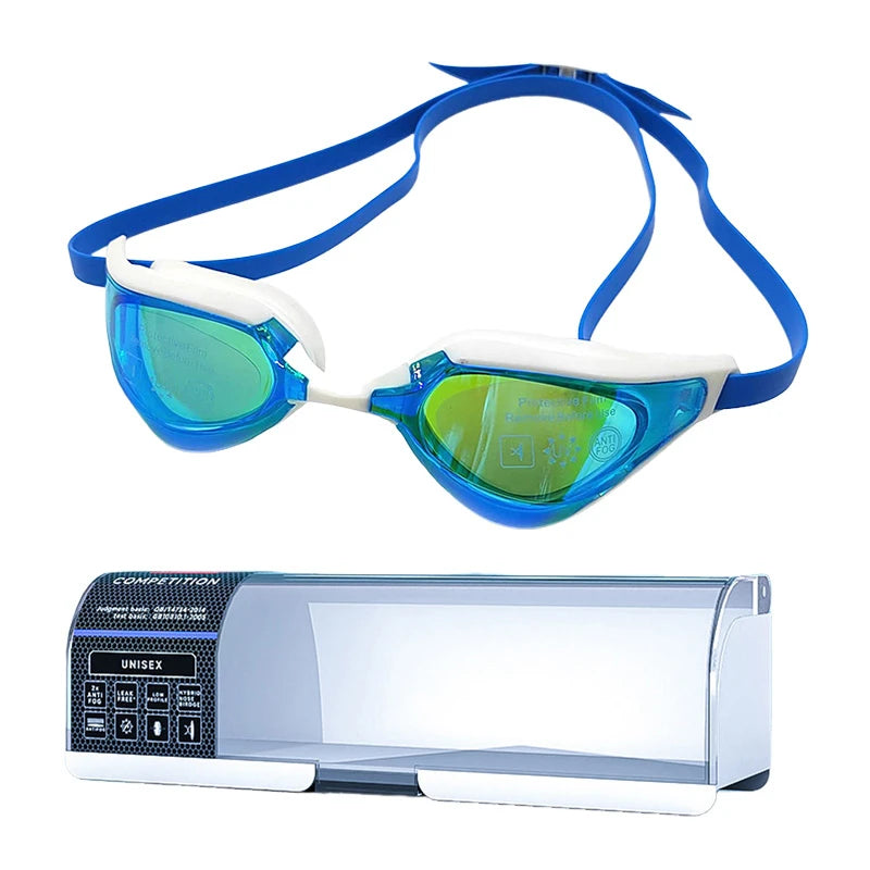 Electroplated Swimming Goggles For Women Men Waterproof Anti Fog Anti UV Diving Glasses Swimming Training Accessories