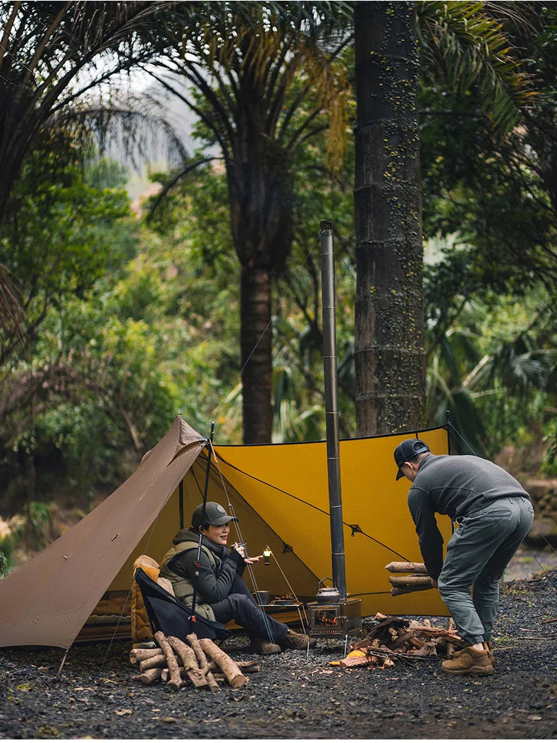 Thous Winds Capricorns 2 Person Tent, Ultralight Hiking Backpack Tent, Camping Pyramid Tent, Outdoor 15D Ripstop Nylon Camp Tent