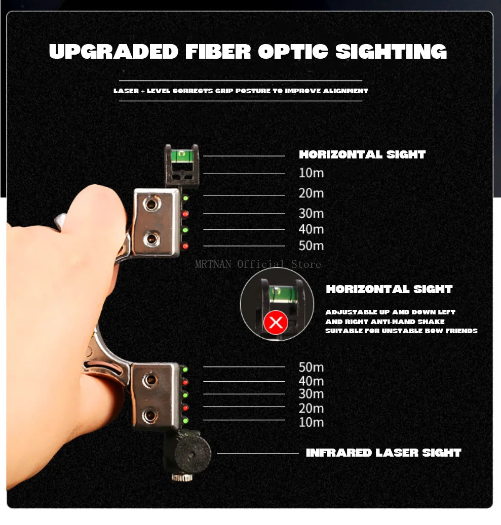 Double Spiral Fast Compression Slingshot Outdoor Sports Hunting Shooting Catapult Competition Practice Shooting Acessories