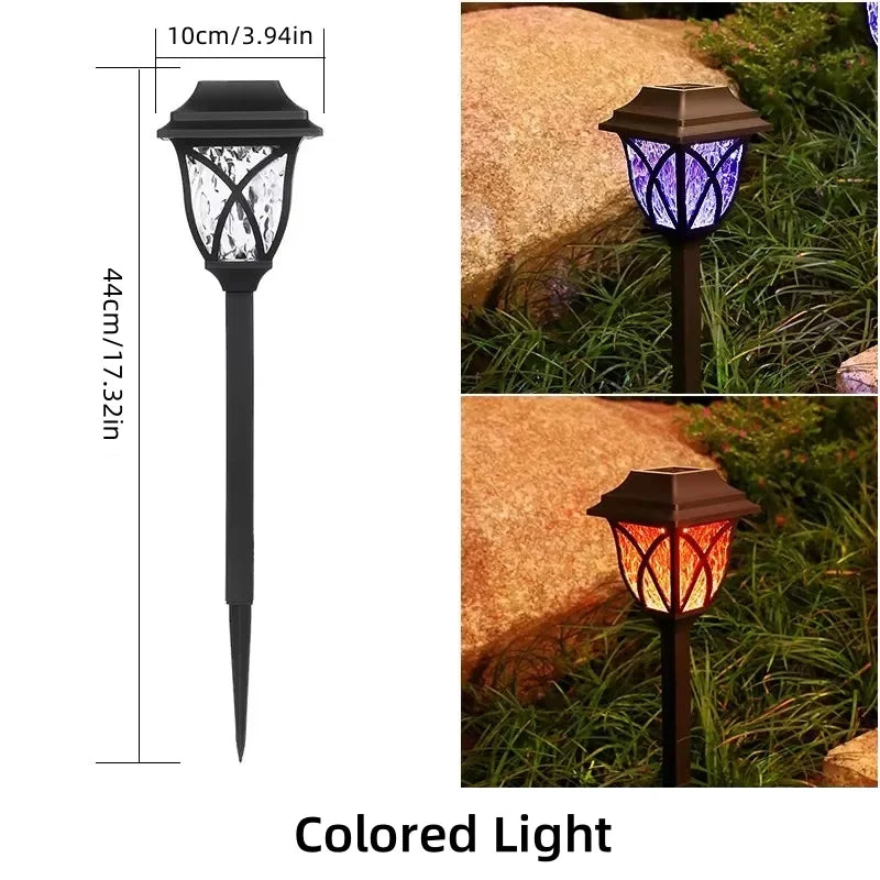8 Pack Solar LED Courtyard Lamp Outdoor Waterproof Lawn Lights Solar Landscape Channel Light Corridor Garden Decoration Lighting