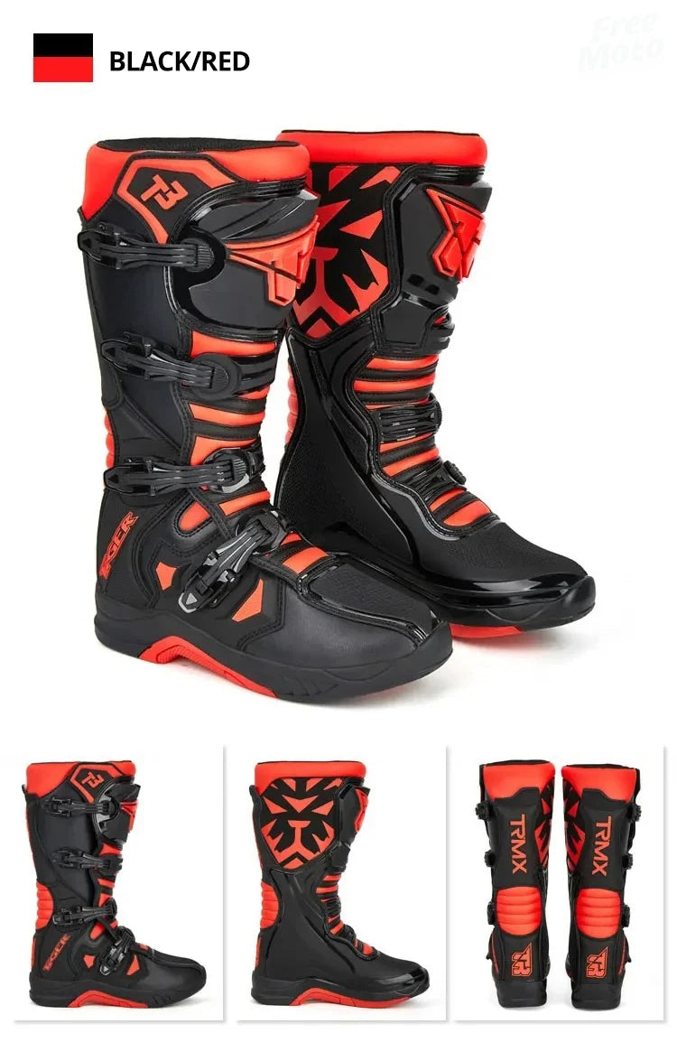 2025 NEW Racing Boots Safe Riding Motocross Boots Waterproof Anti Fall Wear-resistant Motorcycle Boots Equipment Rally Shoes
