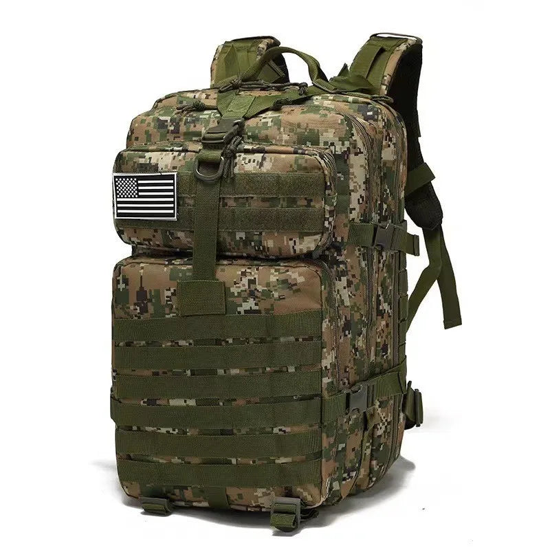 50L Tactical Backpack with Molle System - Large Capacity Water-resistant Hiking Backpack for Camping, Trekking & Daily Use