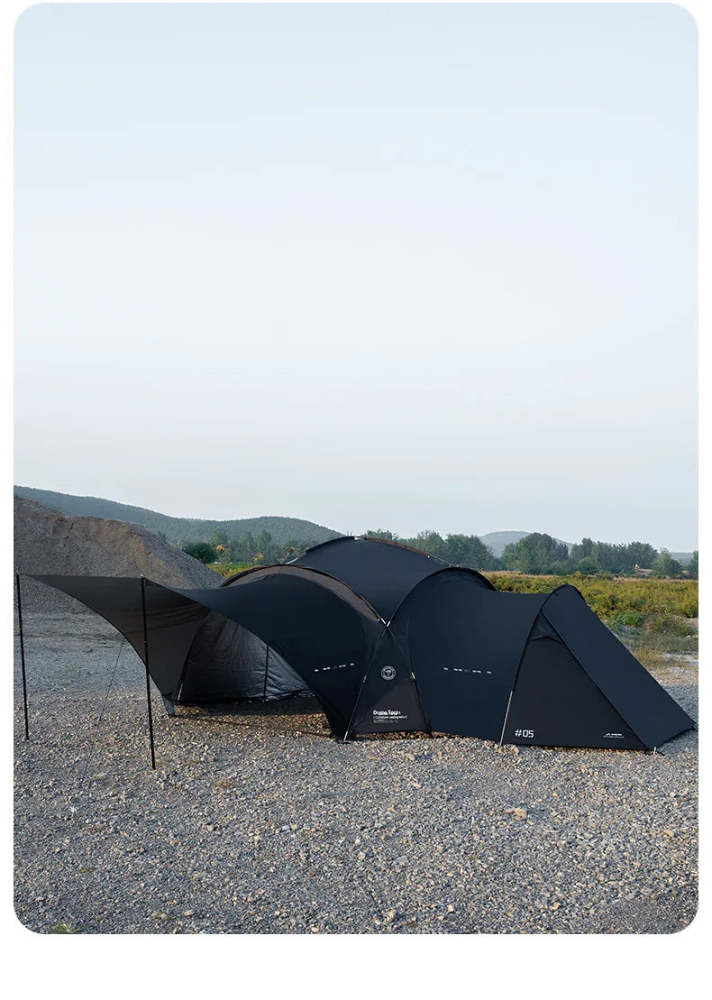 Mountain Fun Tent Outdoor Dome Canopy Oversized Awning Sun Protection Camping Equipment Camping Windproof Can Expand The Dome