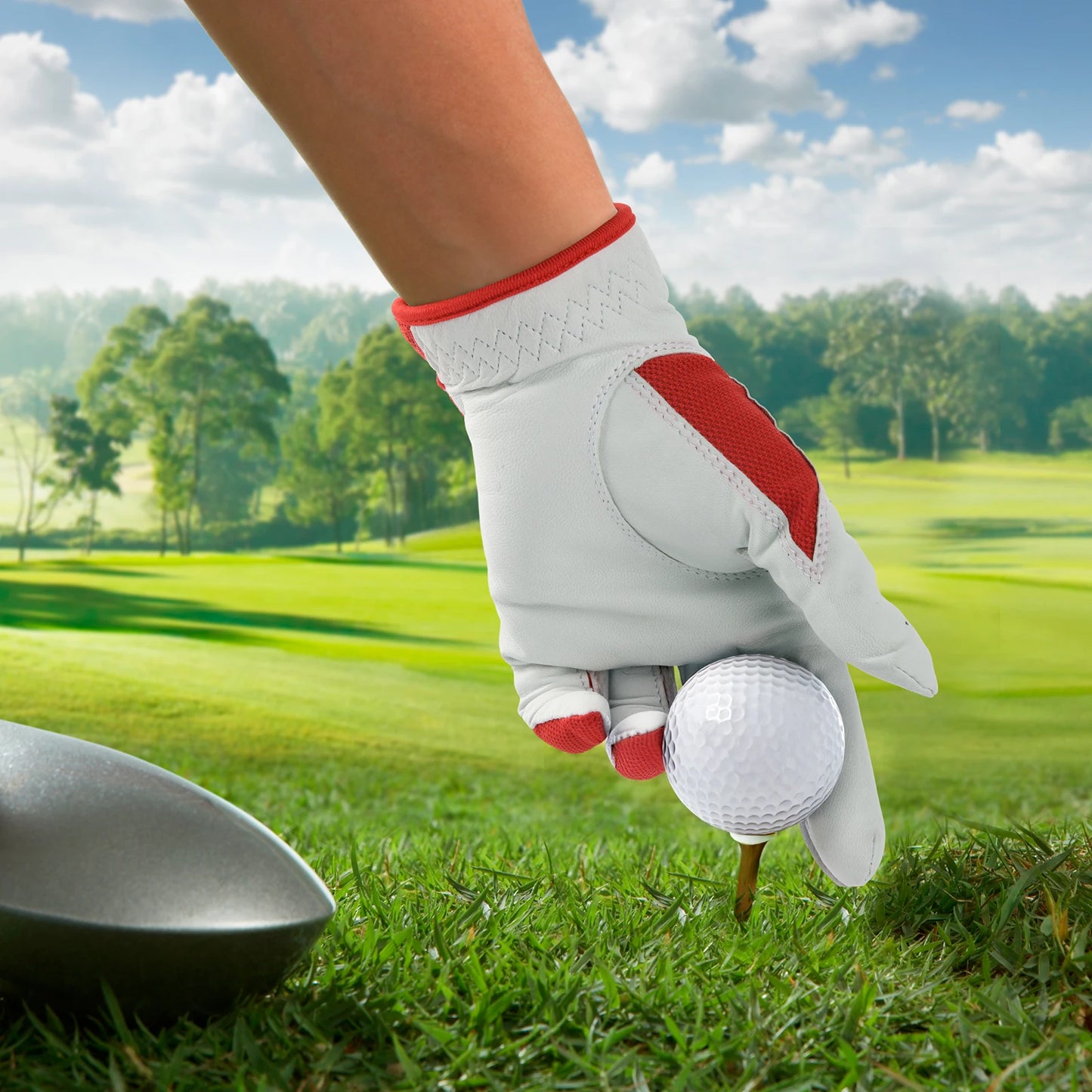 RSPGO Men's and Women's Single Pack Left - Handed Breathable Golf Gloves Crafted from All - Premium Soft Cabretta Leather