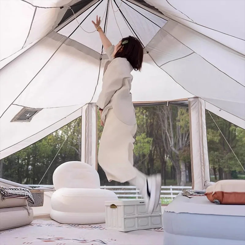 Convenient Storage Inflatable Tent Portable Foldable Outdoor Courtyard Tent Multifunctional Desert Travel Camping Supplies