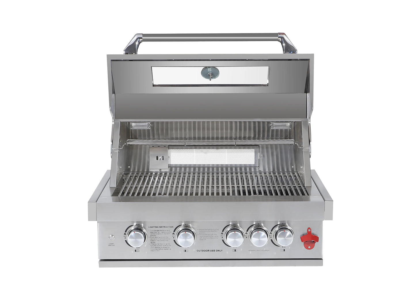High Quality 4 Burner Gas BBQ Grill for Outdoor Kitchen Use