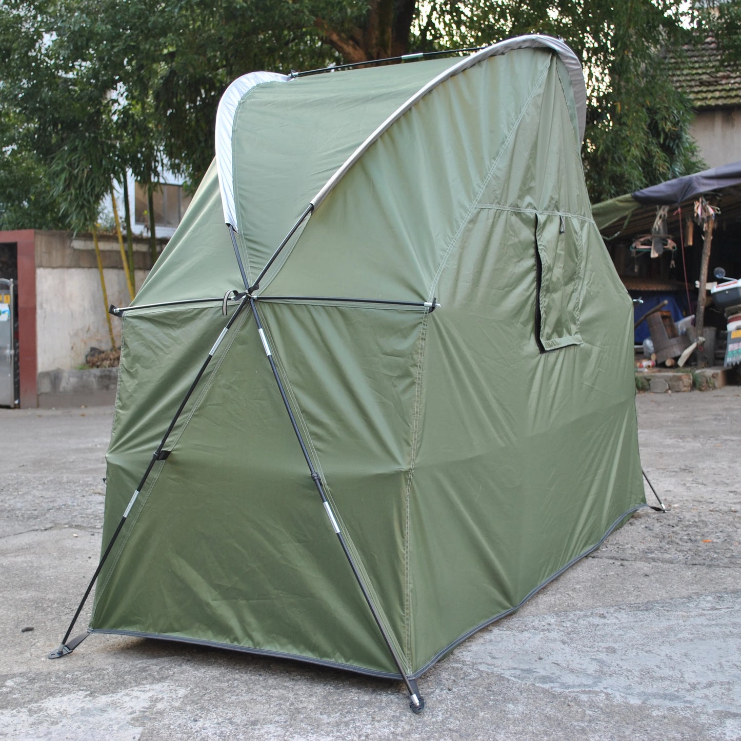 Durable Cot Tent for Camping, Light Weight, Backpacking Tent, Solo, 4000mm Camping Cot Package Not Include
