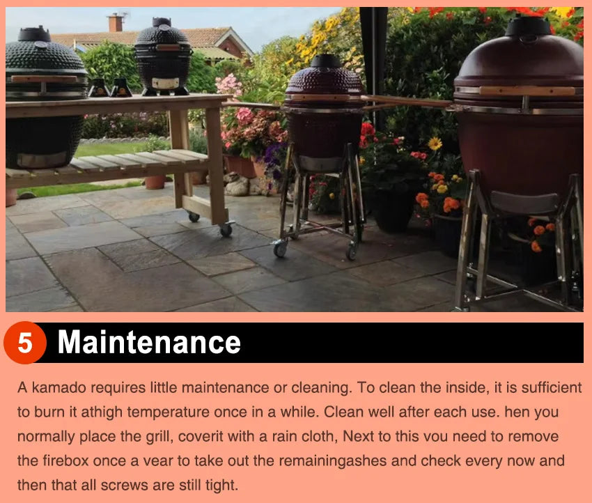 Auplex Wholesale Barbeque Asador Portable Charcoal 21-Inch Kamado Ceramic Grills BBQ