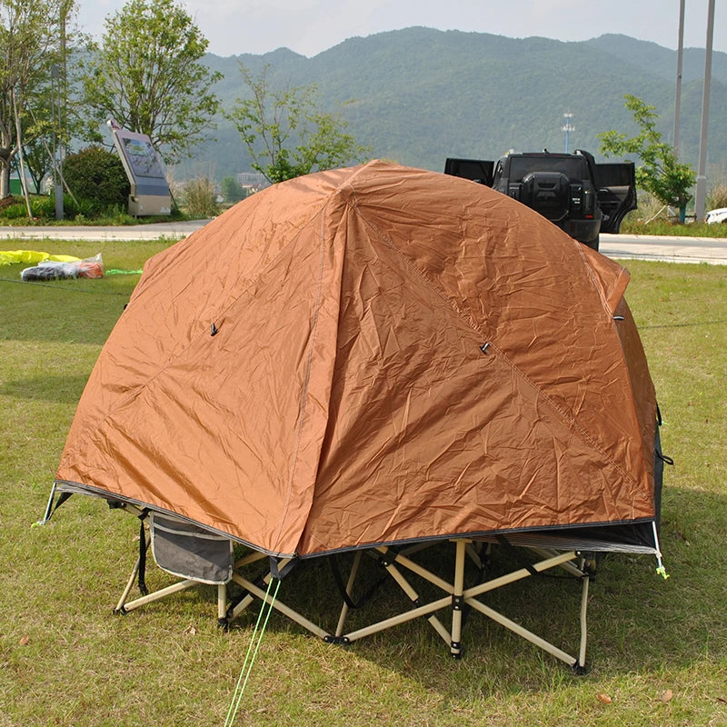 Camping Tent 2 Person, Professional Waterproof & Windproof Lightweight Backpacking Tent Can Be Cot Tent,bed Tent Not Include Bed