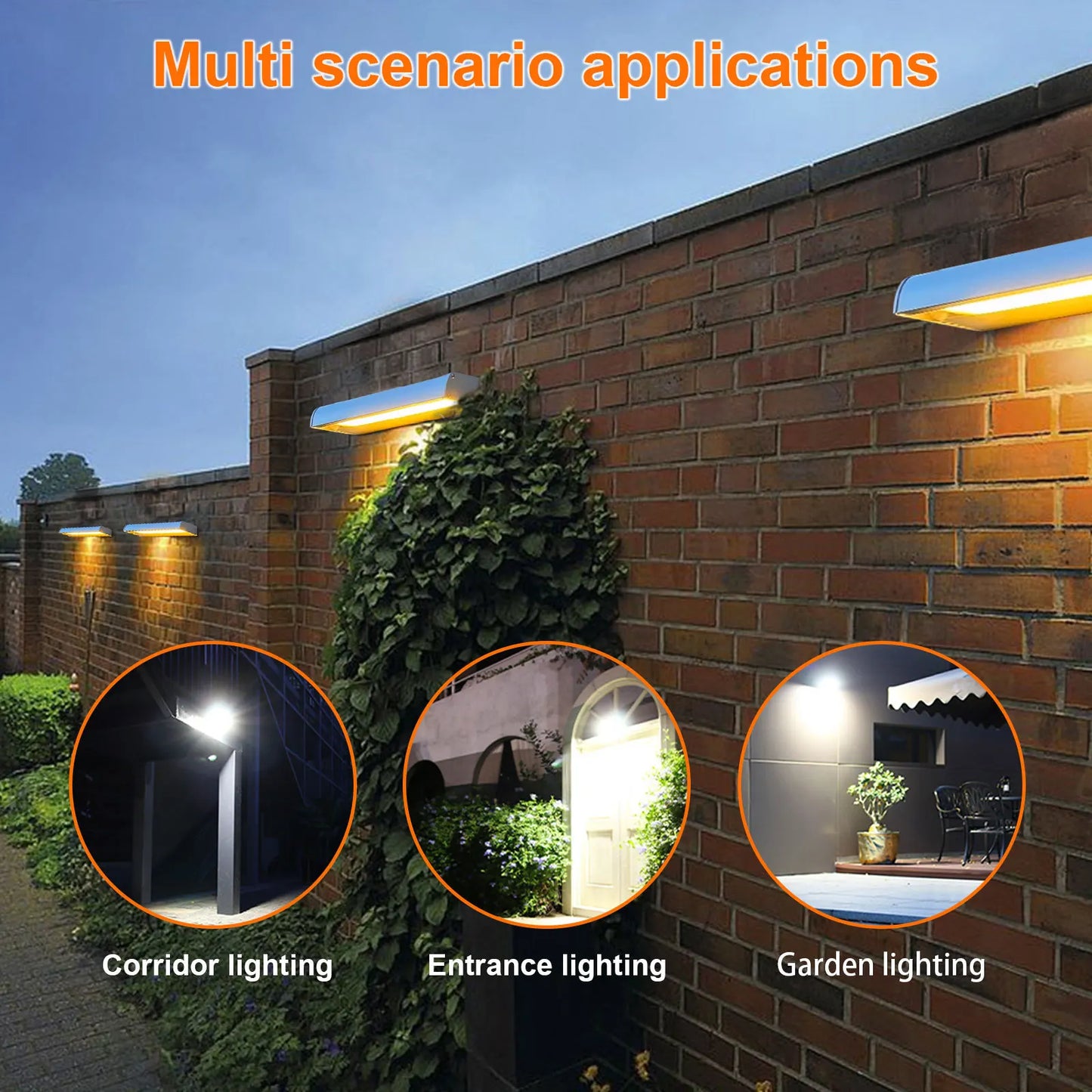 Billboard Solar Light Solar Outdoor Lighting Work 12h Automatic Sensing Super Bright Solar Lamp Outside for Sign Billboard Wall