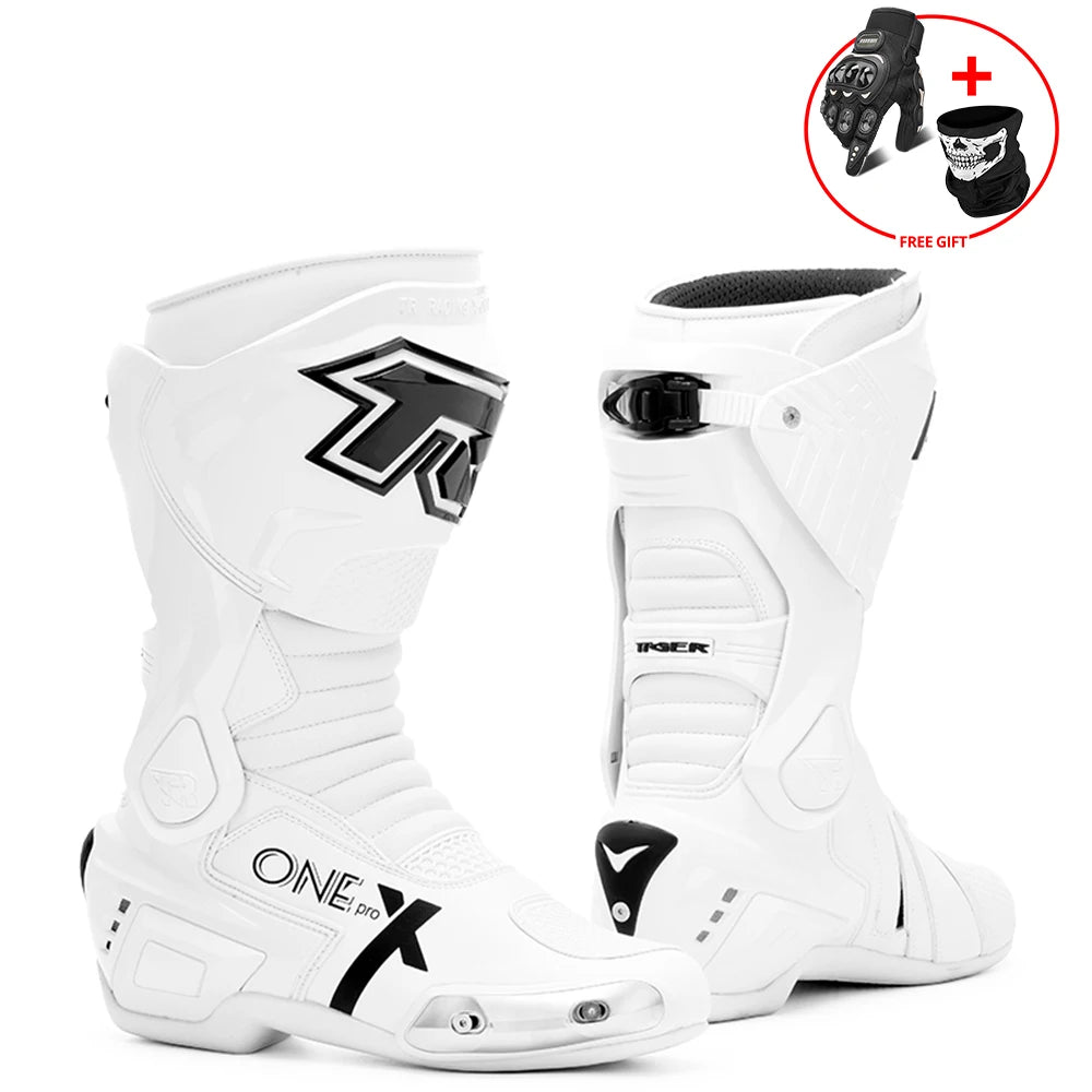 Motocross Off-Road Rally Professional Boots Motorcycle long Boots Safety Riding Protection Shoes Motorbike Rider Biker Shoes