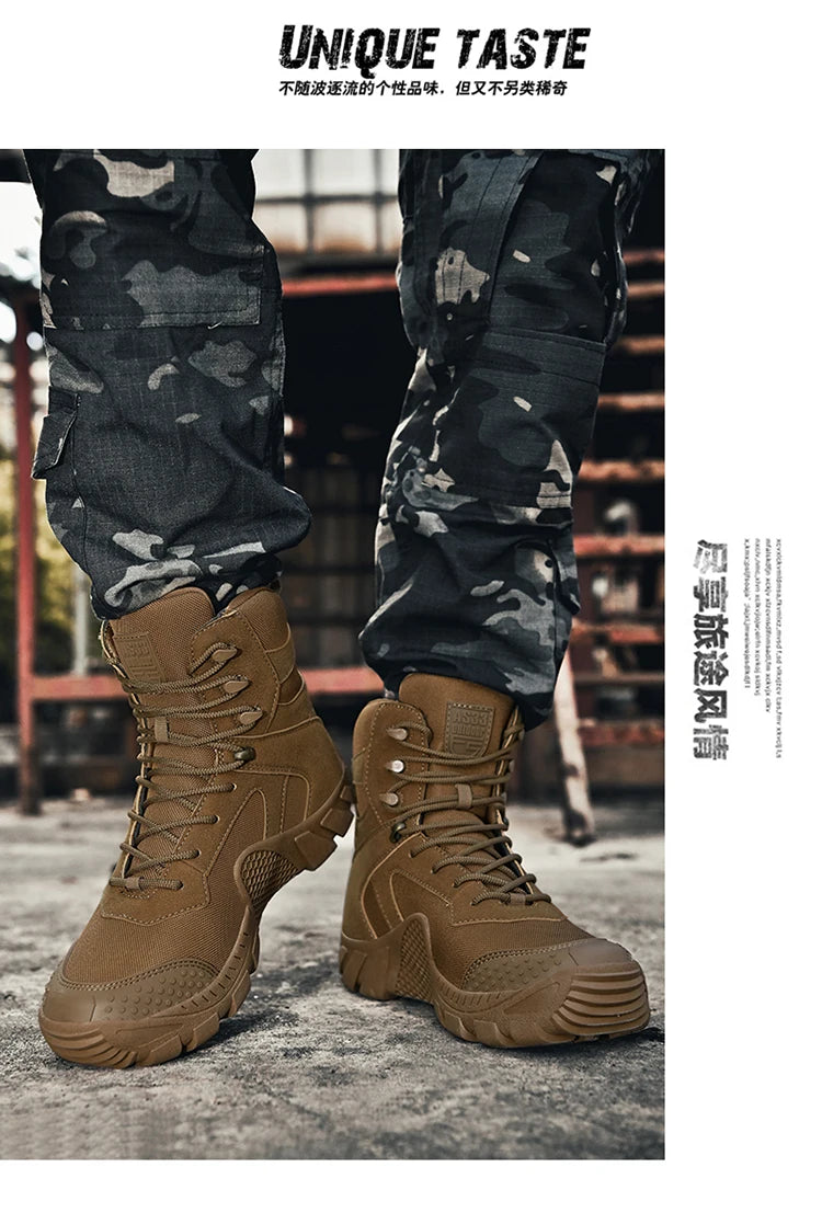 Big Size 47 Winter Men Warm Plush New Combat Boots Men Ankle Boot Quality Casual Motorcycle Boot Waterproof Men's Boots Autumn