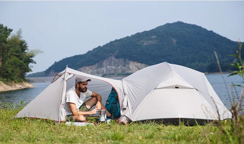 Naturehike-Mongar 2 Tent, Ultralight Double-Person Tent, Professional Outdoor Camping, Mountaineering, Windproof and Rainproof