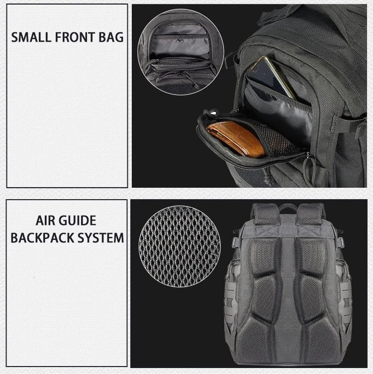 600D MOLLE Tactical Backpack Military Assault Pack 40L Waterproof Outdoor Travel Camping Climbing Hiking Bag Mens Army Rucksack
