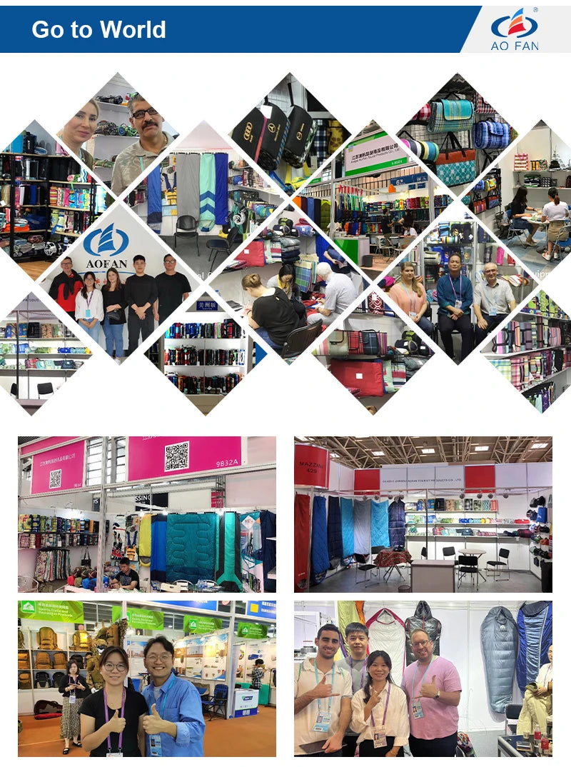 Waterproof Custom Wholesale Winter Luxury Goose Down Feather Sleeping Bag with Zipper Camping Hike