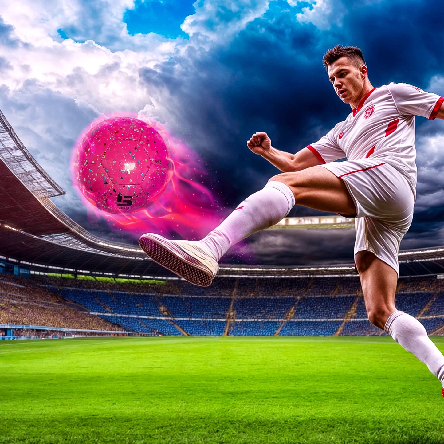 Pink Children S Soccer Ball Size 5 With Attractive Traditional For Girls Football Size Shiny