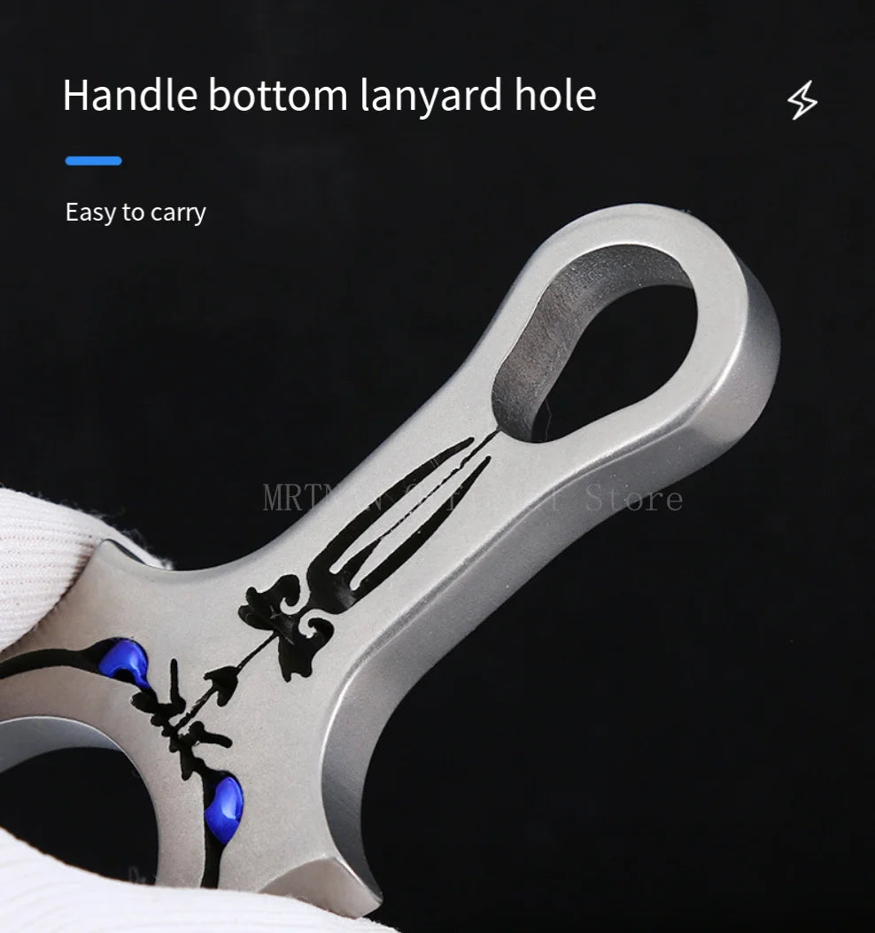 Assisted Aiming Slingsshot Double Screw Fast Compression Slingshot Outdoor Hunting Shooting Catapult Accessories